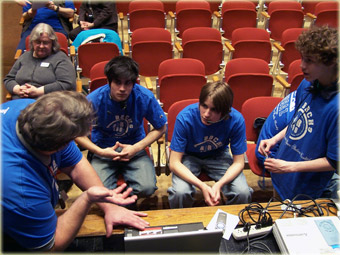 Jim K9BIG
working with comm students
