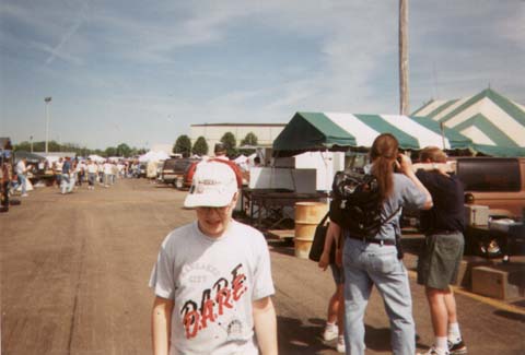 Andy in the fleamarket at Dayton