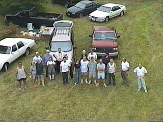 Aerial shot of the KARS Field Day group!