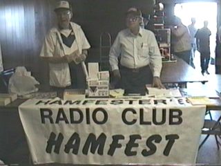 Hamfester's Radio Club Table.