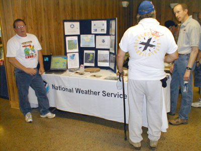 National Weather Service informational booth.