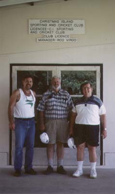 In front of the Christmas Island Cricket Club