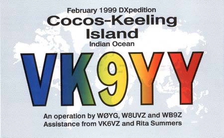 VK9YY QSL Card