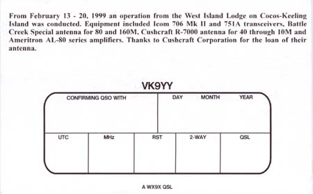 VK9YY - Back of card