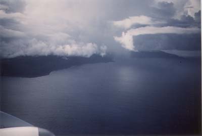 Christmas Island from the plane