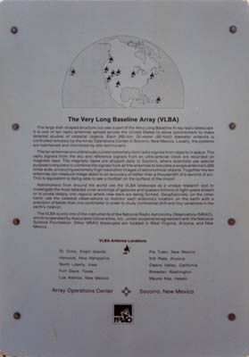 Photo 12 - (Sign on the fence at the VLBA dish)